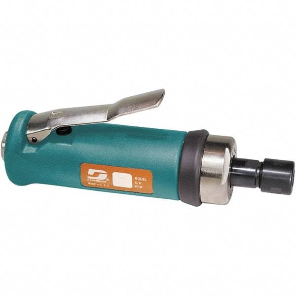 Dynabrade - 1/4" Collet, Straight Handle, Air Straight Die Grinder - 15,000 RPM, Front Exhaust, 31 CFM, 0.7 hp, 90 psi, 1/4 NPT Inlet - Americas Industrial Supply