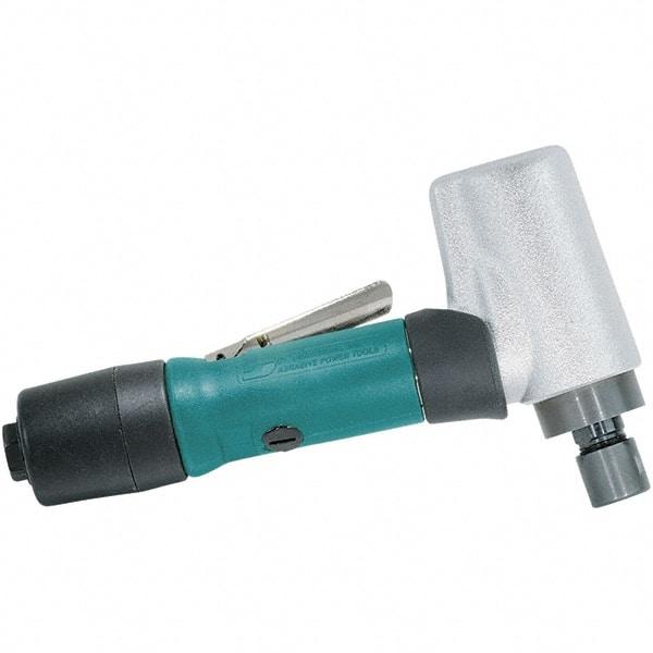 Dynabrade - 1/4" Collet, Angle Handle, Air Angle Die Grinder - 20,000 RPM, Rear Exhaust, 24.99 CFM, 0.5 hp, 90 psi, 1/4 NPT Inlet - Americas Industrial Supply