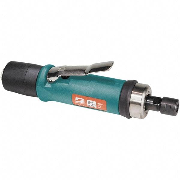 Dynabrade - 1/4" Collet, Straight Handle, Air Straight Die Grinder - 15,000 RPM, Rear Exhaust, 31 CFM, 0.7 hp, 90 psi, 1/4 NPT Inlet - Americas Industrial Supply