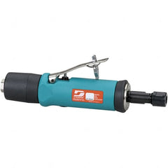 Dynabrade - 1/4" Collet, Straight Handle, Air Straight Die Grinder - 18,000 RPM, Rear Exhaust, 26 CFM, 0.5 hp, 90 psi, 1/4 NPT Inlet - Americas Industrial Supply