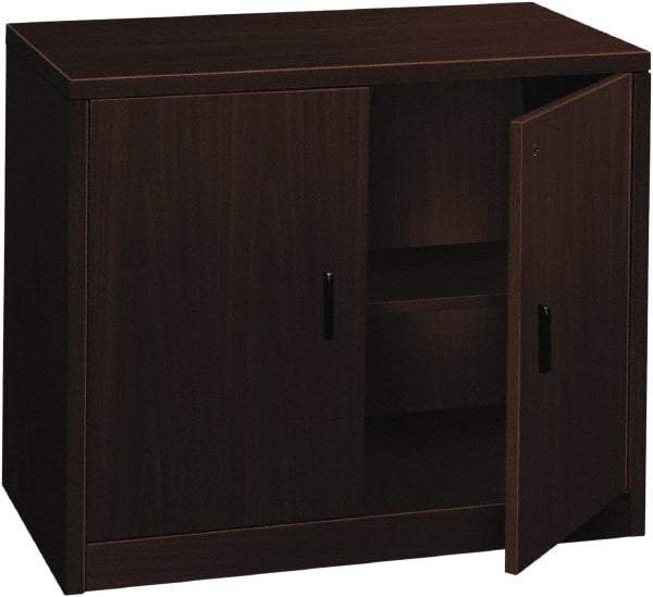 Hon - 36" Wide x 29-1/2" High x 20" Deep, 1 Drawer Supply - Laminate Over Wood, Mahogany - Americas Industrial Supply