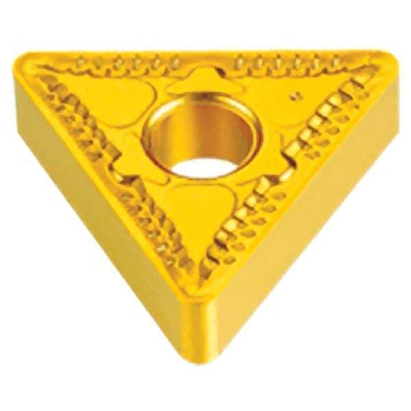 Iscar - TNMG432 GN Grade IC8150 Carbide Turning Insert - TiCN/Al2O3/TiCN/TiN Finish, 60° Triangle, 1/2" Inscr Circle, 3/16" Thick, 1/32" Corner Radius - Americas Industrial Supply