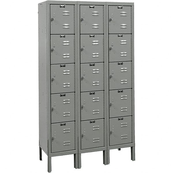 Hallowell - 15 Door, 5 Tier, Premium Box Lockers - Americas Industrial Supply