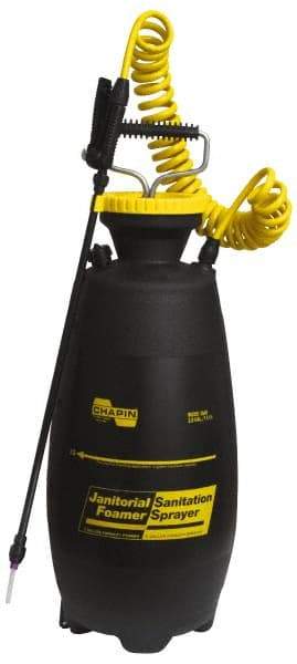 Chapin - 3 Gal Garden Hand Sprayer - Polyethylene Tank, Coiled Hose - Americas Industrial Supply