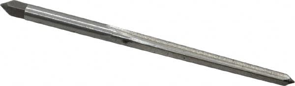 Interstate - #3/0 Pin, 0.1302" Diam, 0.1029" Small End, 9/64" Diam Straight Shank, 1-5/16" Flute, Taper Pin Reamer - Americas Industrial Supply