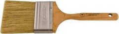 Wooster Brush - 3" Flat Hog Varnish Brush - 2-15/16" Bristle Length, 5-1/8" Maple Dowel Handle - Americas Industrial Supply