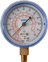 Wika - 2-1/2" Dial, 1/8 Thread, 30-0-300 Scale Range, Pressure Gauge - Lower Connection Mount, Accurate to 1-2-5% of Scale - Americas Industrial Supply