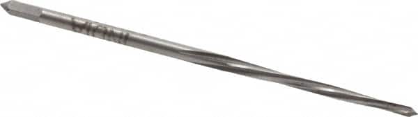 Value Collection - #7/0 Pin, 0.0666" Diam, 0.0497" Small End, 5/64" Diam Straight Shank, 13/16" Flute, Taper Pin Reamer - Americas Industrial Supply