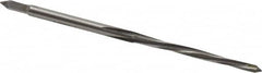 Value Collection - #6/0 Pin, 0.0806" Diam, 0.0611" Small End, 3/32" Diam Straight Shank, 15/16" Flute, Taper Pin Reamer - Americas Industrial Supply