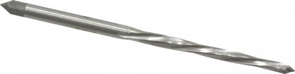 Interstate - #4/0 Pin, 0.1142" Diam, 0.0869" Small End, 1/8" Diam Straight Shank, 1-5/16" Flute, Taper Pin Reamer - Americas Industrial Supply