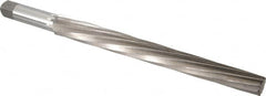 Interstate - #13 Pin, 1.259" Diam, 1.009" Small End, 1-1/4" Diam Straight Shank, 12" Flute, Taper Pin Reamer - Americas Industrial Supply