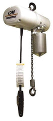 CM - 1/2 Ton Capacity, 16 FPM Lift Speed, 230/460 Volt, Electric Chain Hoist - 10' Max Lift, 16-1/4" Min Headroom, 1 Chain - Americas Industrial Supply
