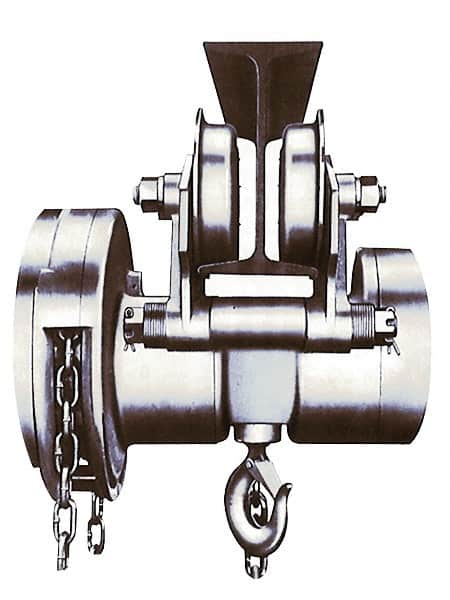 CM - 4,000 Lb Lifting Capacity, Trolley Hoist - 52' Overhaul to Lift 1' - Americas Industrial Supply