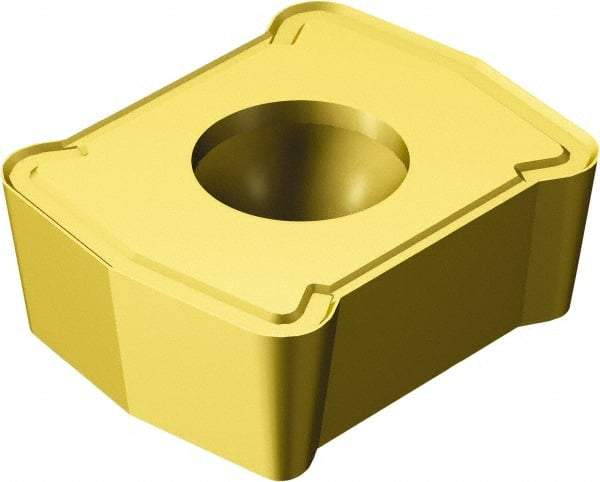 Sandvik Coromant - LCMX3 53 Grade 1020 Carbide Indexable Drill Insert - TiN Finish, Rectangle, 7/32" Inscribed Circle - Americas Industrial Supply