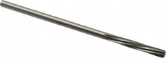 Made in USA - 7/32" High Speed Steel 6 Flute Chucking Reamer - Spiral Flute, 0.2075" Straight Shank, 1-1/4" Flute Length, 5" OAL - Americas Industrial Supply