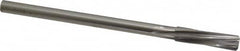 Made in USA - 7/16" High Speed Steel 6 Flute Chucking Reamer - Spiral Flute, 0.373" Straight Shank, 1-3/4" Flute Length, 7" OAL - Americas Industrial Supply