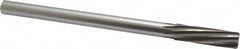 Made in USA - 5/8" High Speed Steel 8 Flute Chucking Reamer - Spiral Flute, 0.5615" Straight Shank, 2-1/4" Flute Length, 9" OAL - Americas Industrial Supply