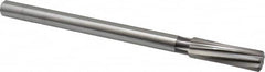 Made in USA - 21/32" High Speed Steel 8 Flute Chucking Reamer - Americas Industrial Supply