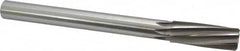 Made in USA - 1" High Speed Steel 8 Flute Chucking Reamer - Spiral Flute, 7/8" Straight Shank, 2-3/4" Flute Length, 10-1/2" OAL - Americas Industrial Supply