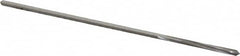 Made in USA - 1/16" Cobalt 4 Flute Chucking Reamer - Spiral Flute, 0.0585" Straight Shank, 1/2" Flute Length, 2-1/2" OAL - Americas Industrial Supply