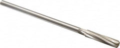 Made in USA - 25/64" Cobalt 6 Flute Chucking Reamer - Spiral Flute, 0.3105" Straight Shank, 1-3/4" Flute Length, 7" OAL - Americas Industrial Supply