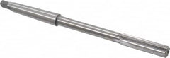 Made in USA - 7/16" High Speed Steel 6 Flute Chucking Reamer - Straight Flute, 1MT Morse Taper Shank, 1-3/4" Flute Length, 7" OAL - Americas Industrial Supply