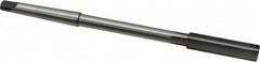 Made in USA - 17/32" High Speed Steel 6 Flute Chucking Reamer - Straight Flute, 1MT Morse Taper Shank, 2" Flute Length, 8" OAL - Americas Industrial Supply