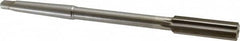Made in USA - 19/32" High Speed Steel 6 Flute Chucking Reamer - Straight Flute, 1MT Morse Taper Shank, 2" Flute Length, 8" OAL - Americas Industrial Supply