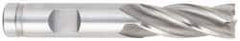 OSG - 1", 2" LOC, 1" Shank Diam, 4-1/2" OAL, 4 Flute, Cobalt Square End Mill - Single End, TiAlN Finish, Spiral Flute, 30° Helix, Centercutting, Right Hand Cut, Right Hand Flute, Series 541 - Americas Industrial Supply