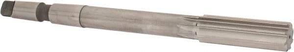 Made in USA - 13/16" High Speed Steel 8 Flute Chucking Reamer - Straight Flute, 2MT Morse Taper Shank, 2-1/2" Flute Length, 9-1/2" OAL - Americas Industrial Supply