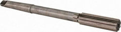 Made in USA - 27/32" High Speed Steel 8 Flute Chucking Reamer - Straight Flute, 2MT Morse Taper Shank, 2-1/2" Flute Length, 9-1/2" OAL - Americas Industrial Supply