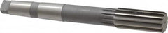 Made in USA - 1-3/8" High Speed Steel 12 Flute Chucking Reamer - Straight Flute, 4MT Morse Taper Shank, 3-1/4" Flute Length, 12" OAL - Americas Industrial Supply
