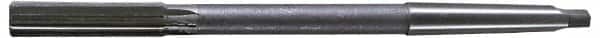 Interstate - 19/32" High Speed Steel Chucking Reamer - Straight Flute, 1MT Morse Taper Shank, 2" Flute Length, 8" OAL - Americas Industrial Supply