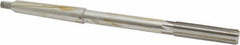 Interstate - 7/16" High Speed Steel 6 Flute Chucking Reamer - Straight Flute, 1MT Morse Taper Shank, 1-3/4" Flute Length, 7" OAL - Americas Industrial Supply