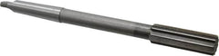 Interstate - 7/8" High Speed Steel 8 Flute Chucking Reamer - Straight Flute, 2MT Morse Taper Shank, 2-5/8" Flute Length, 10" OAL - Americas Industrial Supply