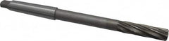 Interstate - 5/8" High Speed Steel 8 Flute Chucking Reamer - Spiral Flute, 1MT Morse Taper Shank, 2-1/4" Flute Length, 9" OAL - Americas Industrial Supply