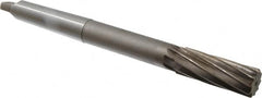 Interstate - 1" High Speed Steel 8 Flute Chucking Reamer - Spiral Flute, 3MT Morse Taper Shank, 2-3/4" Flute Length, 10-1/2" OAL - Americas Industrial Supply