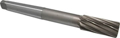 Interstate - 1-7/16" High Speed Steel 10 Flute Chucking Reamer - Spiral Flute, 4MT Morse Taper Shank, 3-1/4" Flute Length, 12" OAL - Americas Industrial Supply