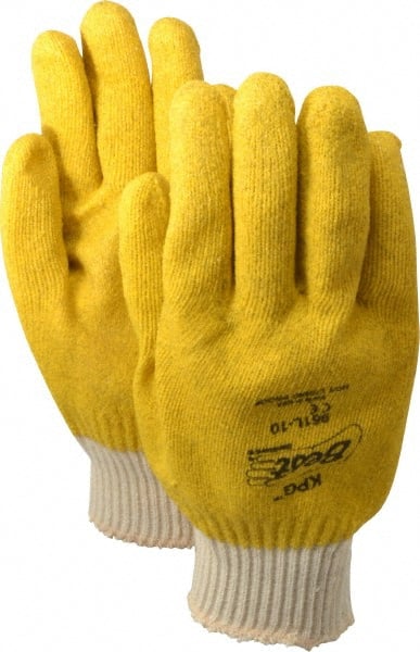 SHOWA - Size L (10) Vinyl Coated Cotton Knit General Protection Work Gloves - Americas Industrial Supply