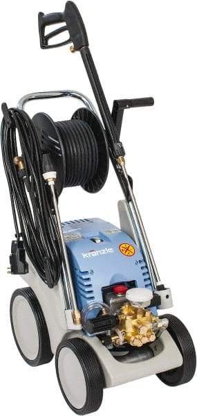 Kranzle - Electric, 1 hp, 1,600 psi, 1.7 GPM, Cold Water Pressure Washer - 50' Hose, 110 Max Volts - Americas Industrial Supply