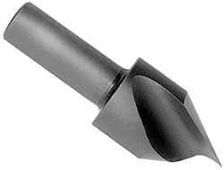 Keo - 2" Head Diam, 3/4" Shank Diam, 1 Flute 100° High Speed Steel Countersink - Bright Finish, 3-1/4" OAL, Single End, Straight Shank, Right Hand Cut - Americas Industrial Supply