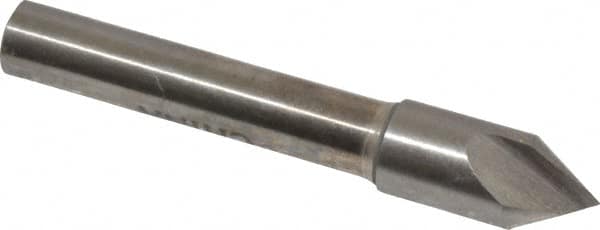 Interstate - 5/16" Head Diam, 1/4" Shank Diam, 1 Flute 60° High Speed Steel Countersink - Americas Industrial Supply