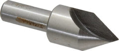 Interstate - 7/8" Head Diam, 1/2" Shank Diam, 1 Flute 60° High Speed Steel Countersink - Americas Industrial Supply