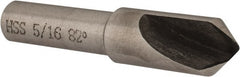 Interstate - 5/16" Head Diam, 1/4" Shank Diam, 1 Flute 82° High Speed Steel Countersink - Americas Industrial Supply