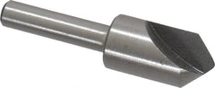 Interstate - 1/2" Head Diam, 1/4" Shank Diam, 1 Flute 90° High Speed Steel Countersink - Americas Industrial Supply