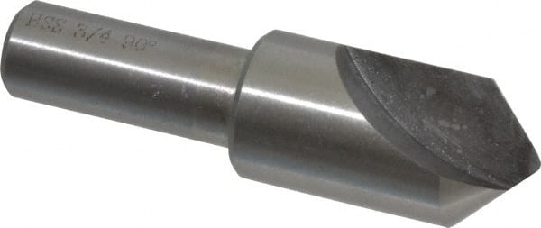 Interstate - 3/4" Head Diam, 1/2" Shank Diam, 1 Flute 90° High Speed Steel Countersink - Americas Industrial Supply