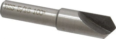 Interstate - 5/16" Head Diam, 1/4" Shank Diam, 1 Flute 100° High Speed Steel Countersink - Americas Industrial Supply