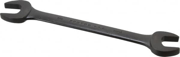 Proto - 13/16" x 7/8" Standard Open End Wrench - 10-15/64" OAL, Double End, Black Finish, 15° Head Angle - Americas Industrial Supply