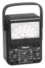 Simpson Electric - 12389, 1,000 VAC/VDC, Analog Manual Ranging Multimeter - 20 mOhm, Measures Voltage, Current, Resistance - Americas Industrial Supply