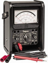 Simpson Electric - 12227, 1,000 VAC/VDC, Analog Manual Ranging Multimeter - 20 mOhm, Measures Voltage, Current, Resistance - Americas Industrial Supply